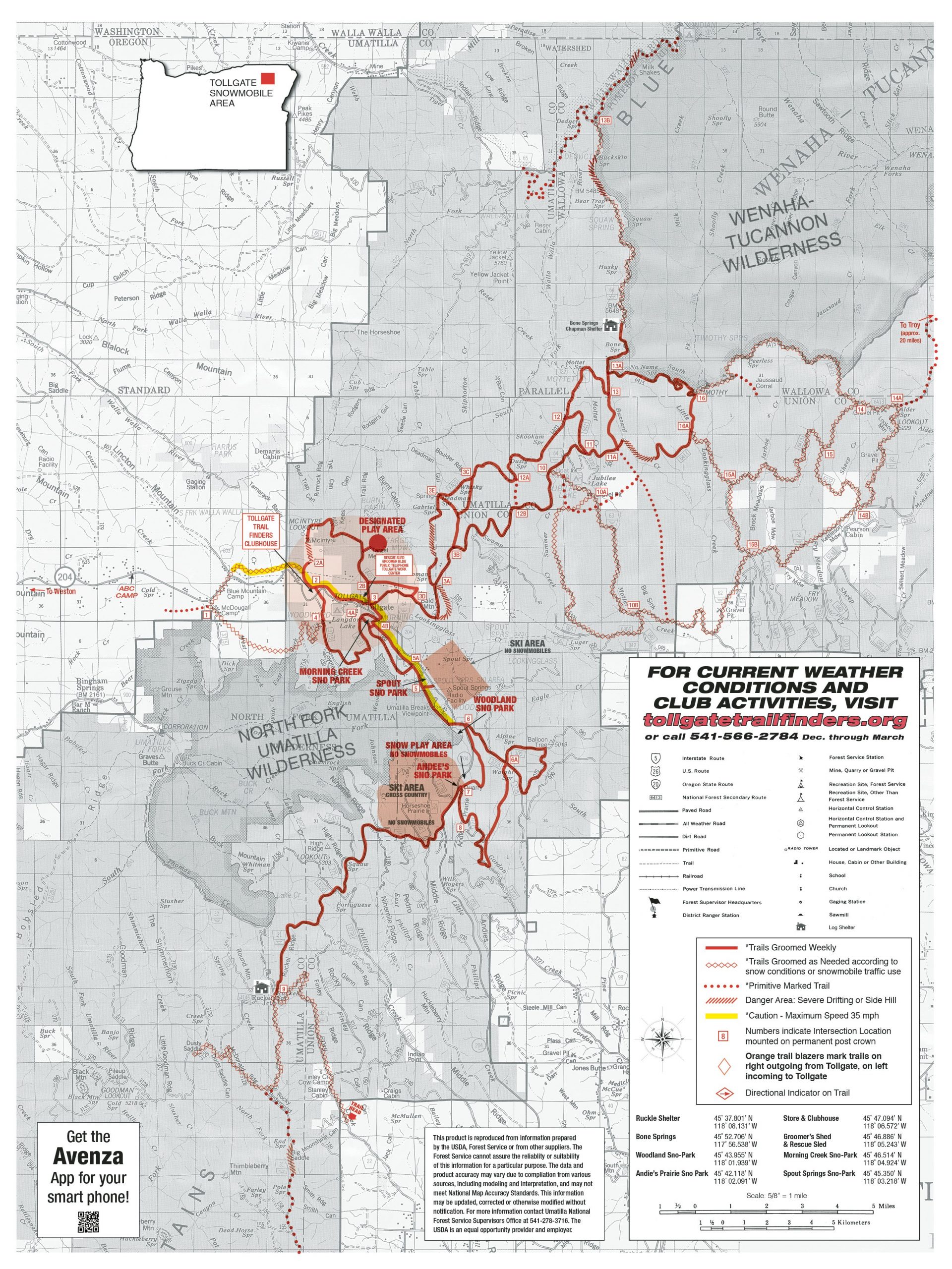 MAP – Tollgate Trail Finders Snowmobile Club